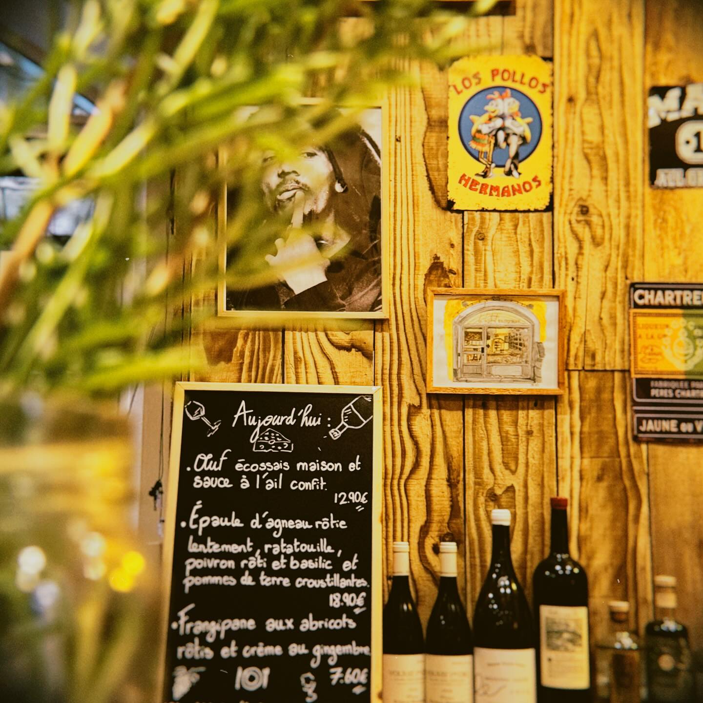 L'ardoise du jour du Bistrot du Fromager